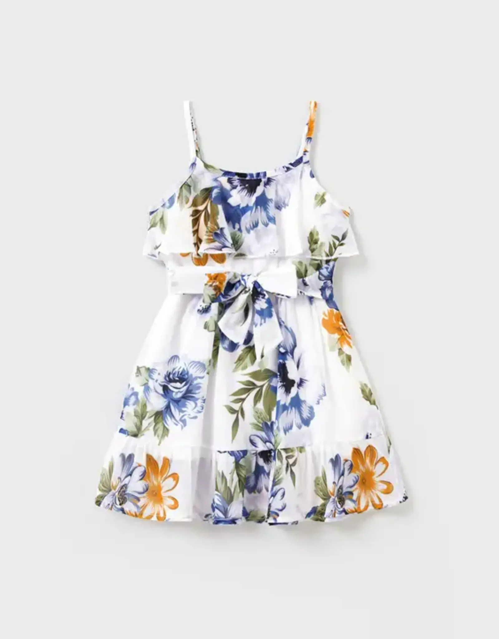 PatPat Toddler Floral Belted Dress