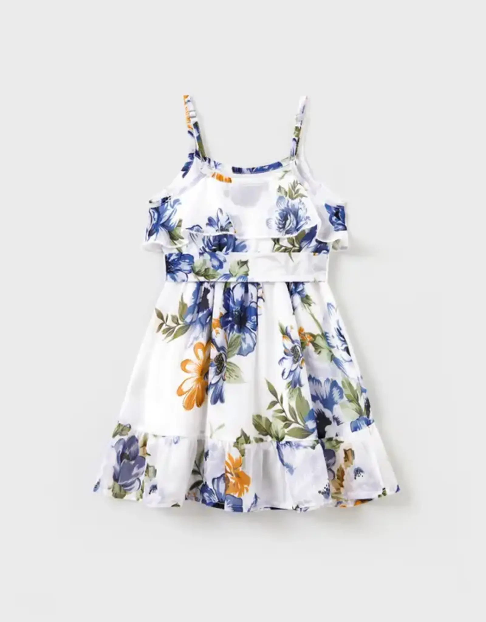 PatPat Toddler Floral Belted Dress