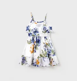 PatPat Toddler Floral Belted Dress