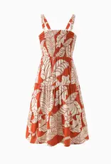 Petitrue Toddler Leaf Print Dress