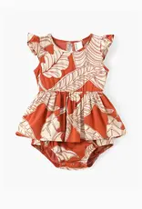 PatPat Baby Leaf Print Dress