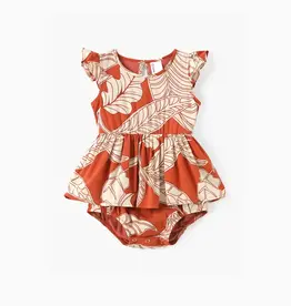 PatPat Baby Leaf Print Dress