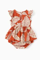 PatPat Baby Leaf Print Dress