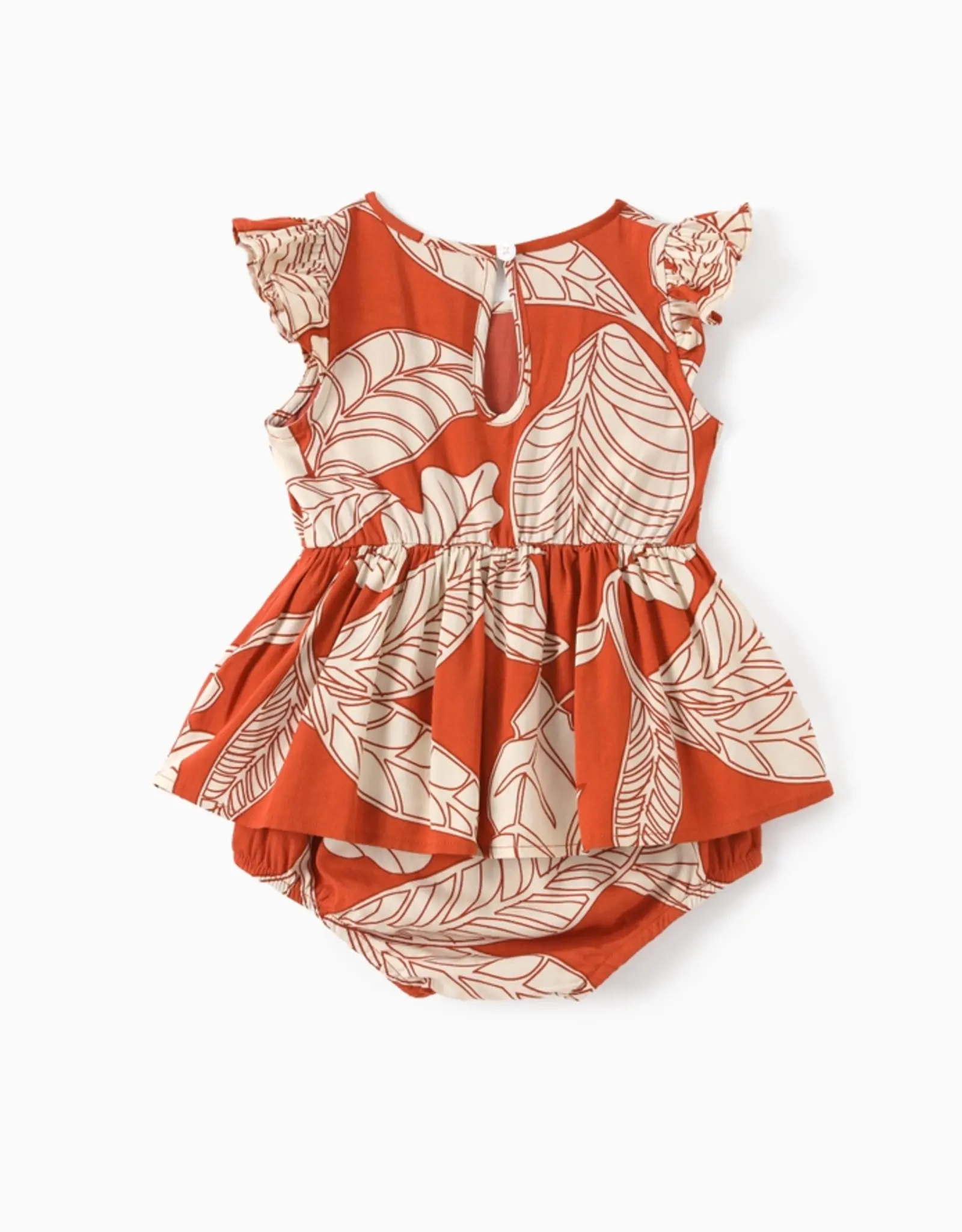 PatPat Baby Leaf Print Dress