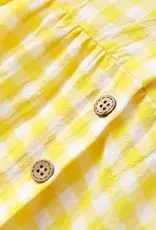 PatPat Yellow Gingham Print Dress