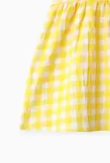 PatPat Yellow Gingham Print Dress