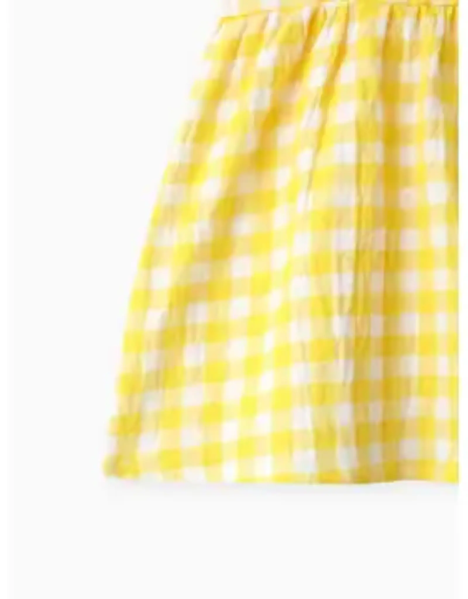 PatPat Yellow Gingham Print Dress