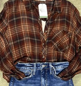 The Classic Flannel Shirt, Burgundy