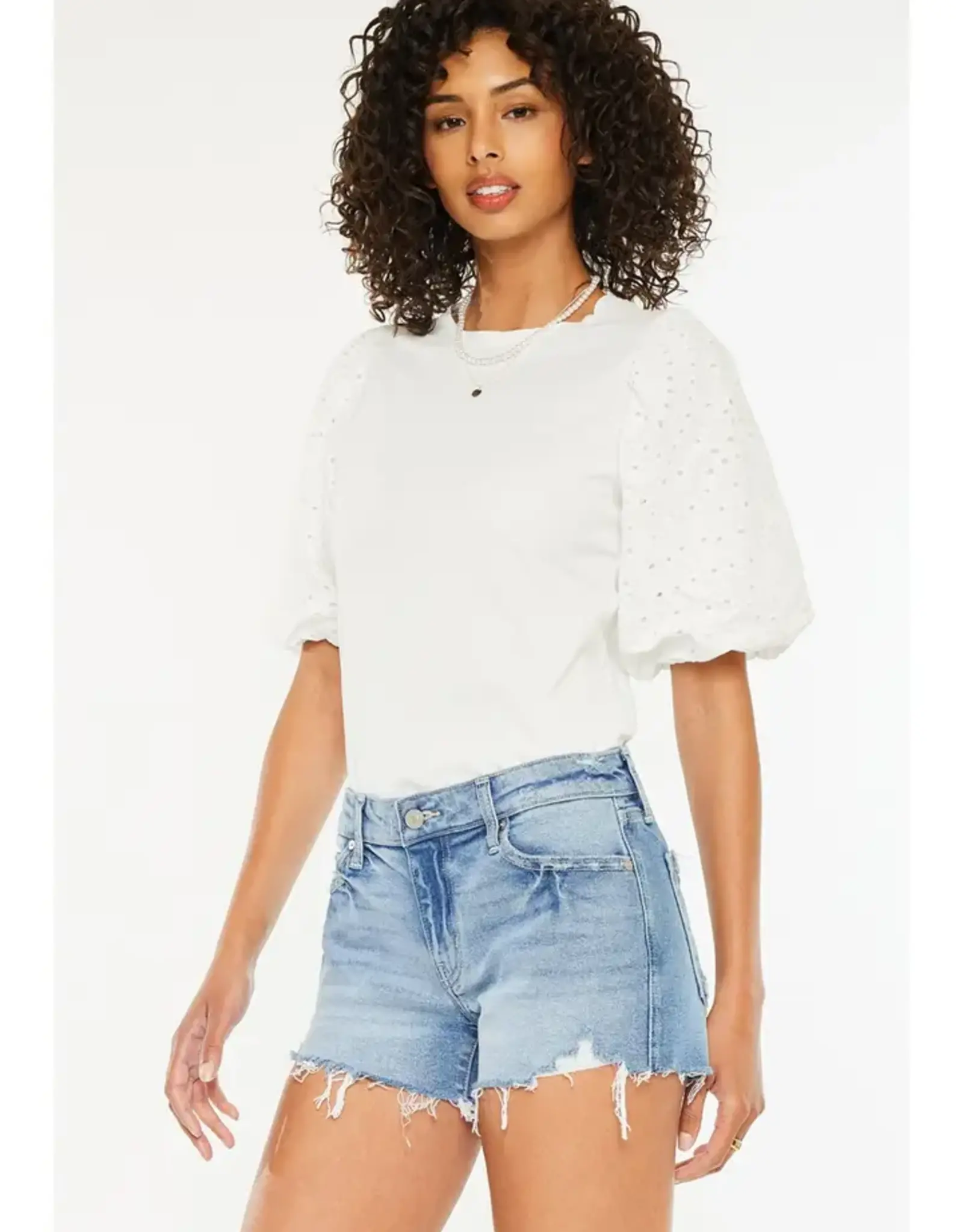 KanCan Mid Rise Boyfriend Fit Shorts