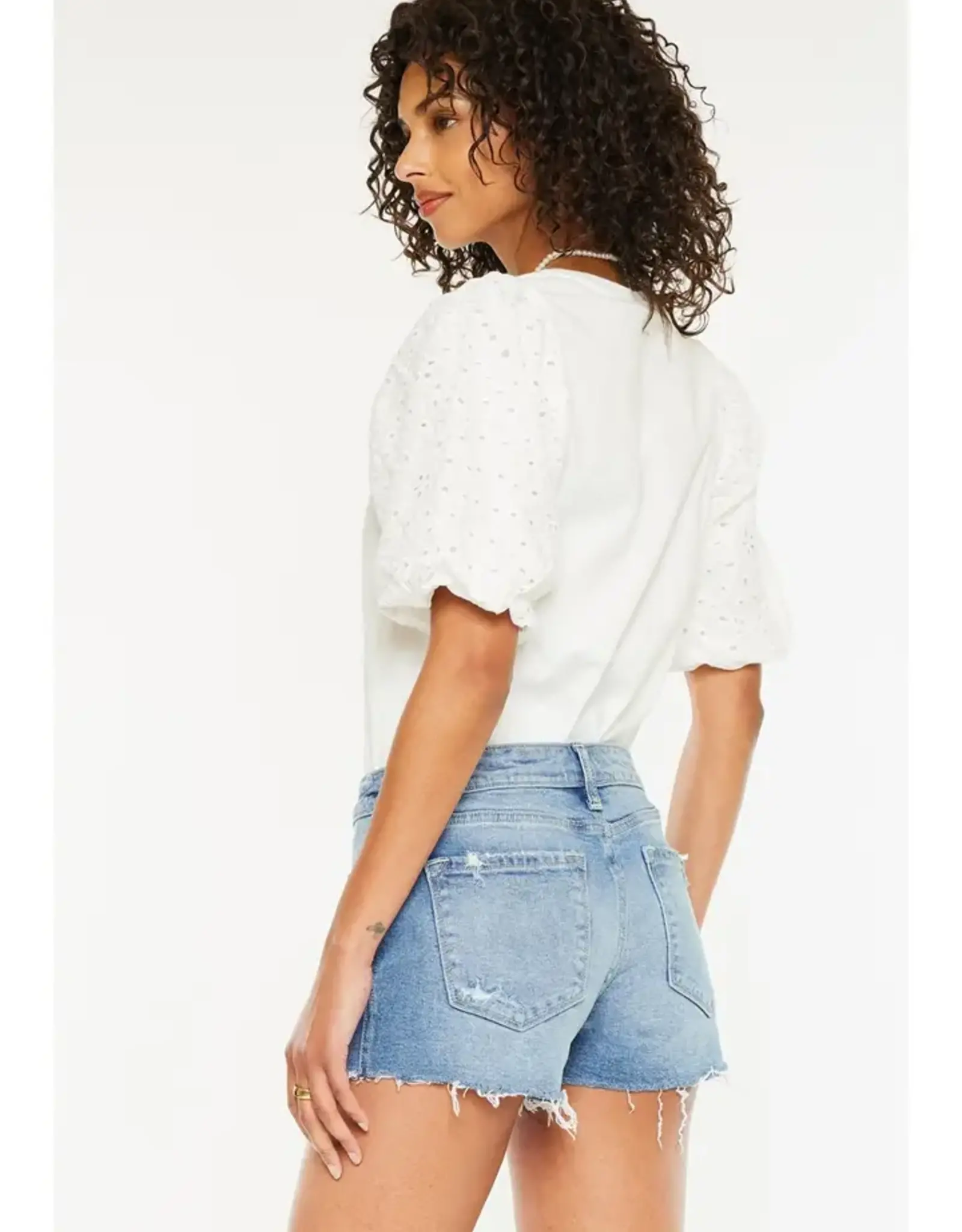 KanCan Mid Rise Boyfriend Fit Shorts