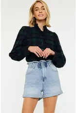 KanCan Kenzie High Rise Paper Bag Short