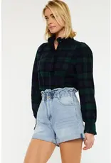 KanCan Kenzie High Rise Paper Bag Short