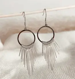 Sweet Three Designs Raya Earring, Silver