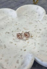Sweet Three Designs Naomi Studs, Rose Gold