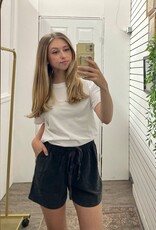 High Rise Pull On Tencel Short