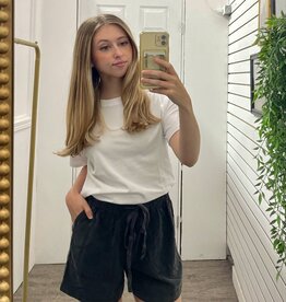 High Rise Pull On Tencel Short