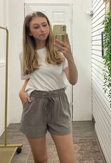 High Rise Pull On Tencel Short