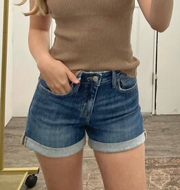 Vervet High Rise Double Cuff Shorts