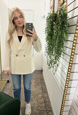 The Workshop Studio Solid Double Breasted Jacket, Light Khaki