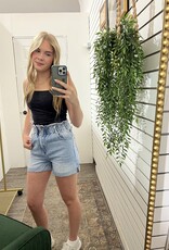 KanCan Kenzie High Rise Paper Bag Short