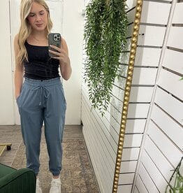Mono B Essential Cuffed Joggers, Blue
