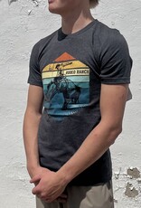 Rodeo Ranch Retro Sunset T-Shirt, Deep Heather