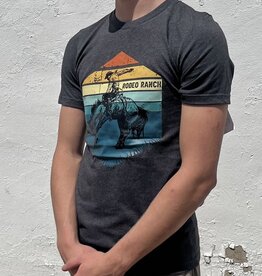 Rodeo Ranch Retro Sunset T-Shirt, Deep Heather