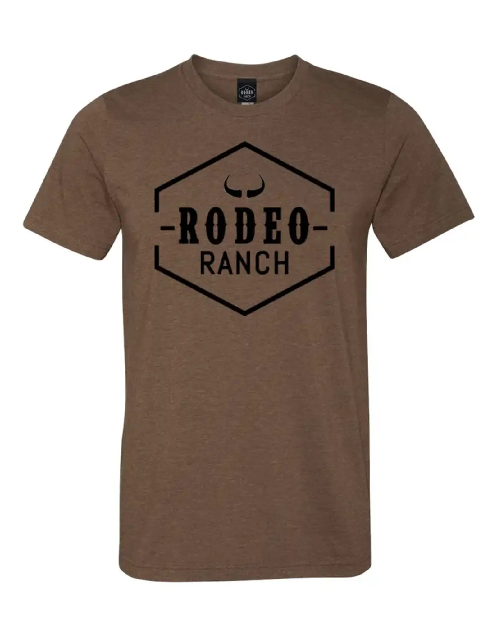 Rodeo Ranch Classic Logo Short Sleeve Shirt, Heather Brown