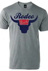 Rodeo Ranch Banquet Short Sleeve Shirt, Grey