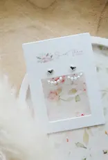 Sweet Three Designs Presley Earrings, Silver