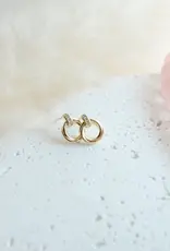 Sweet Three Designs Raquel Studs, Silver