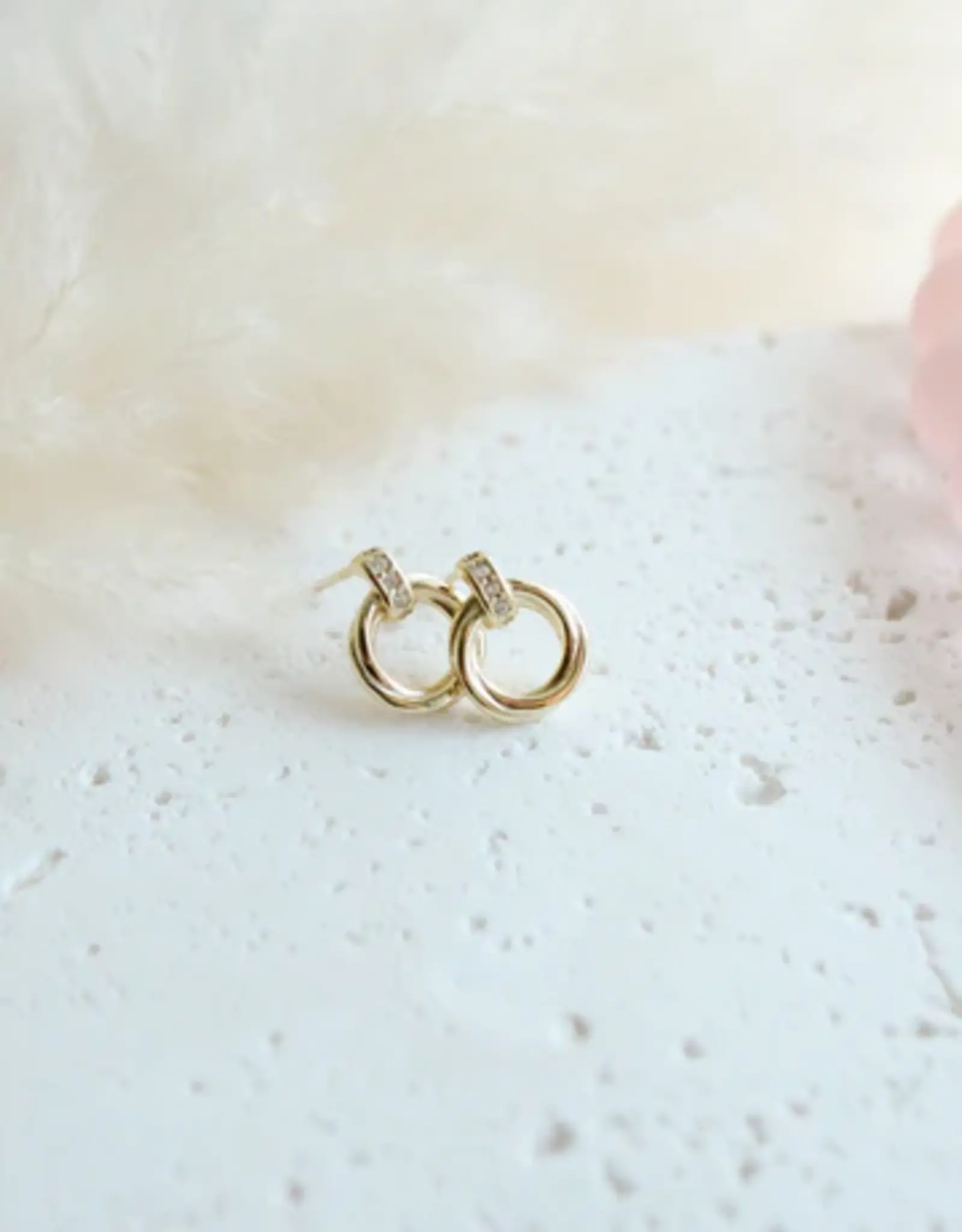 Sweet Three Designs Raquel Studs, Silver