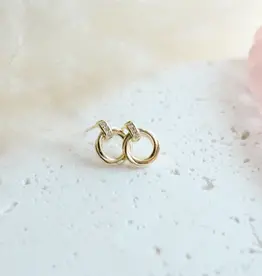 Sweet Three Designs Raquel Studs, Silver