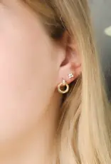 Sweet Three Designs Raquel Studs, Gold