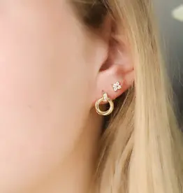 Sweet Three Designs Raquel Studs, Gold