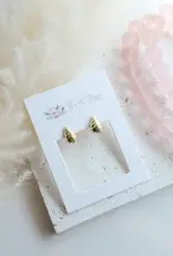 Sweet Three Designs Jada Studs, Gold