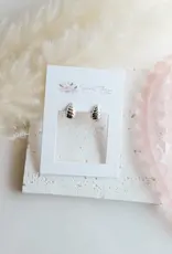 Sweet Three Designs Jada Studs, Rose Gold