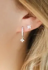 Sweet Three Designs Paisley Hoops, Rose Gold