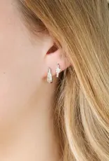 Sweet Three Designs Starling Hoops, Silver