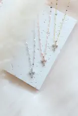 Sweet Three Designs Blessing Necklace, Gold