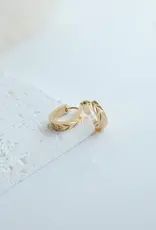 Sweet Three Designs Serene Hoops, Gold