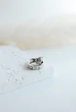 Sweet Three Designs Serene Hoops, Silver