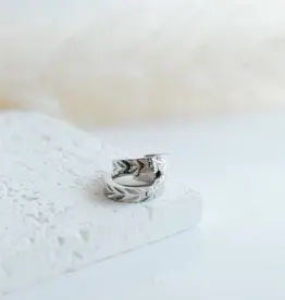 Sweet Three Designs Serene Hoops, Silver