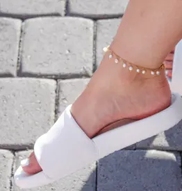 Sweet Three Designs Shoreline Anklet, Silver