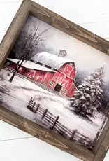 Ashwood Designs Red Barn Print, 9x11