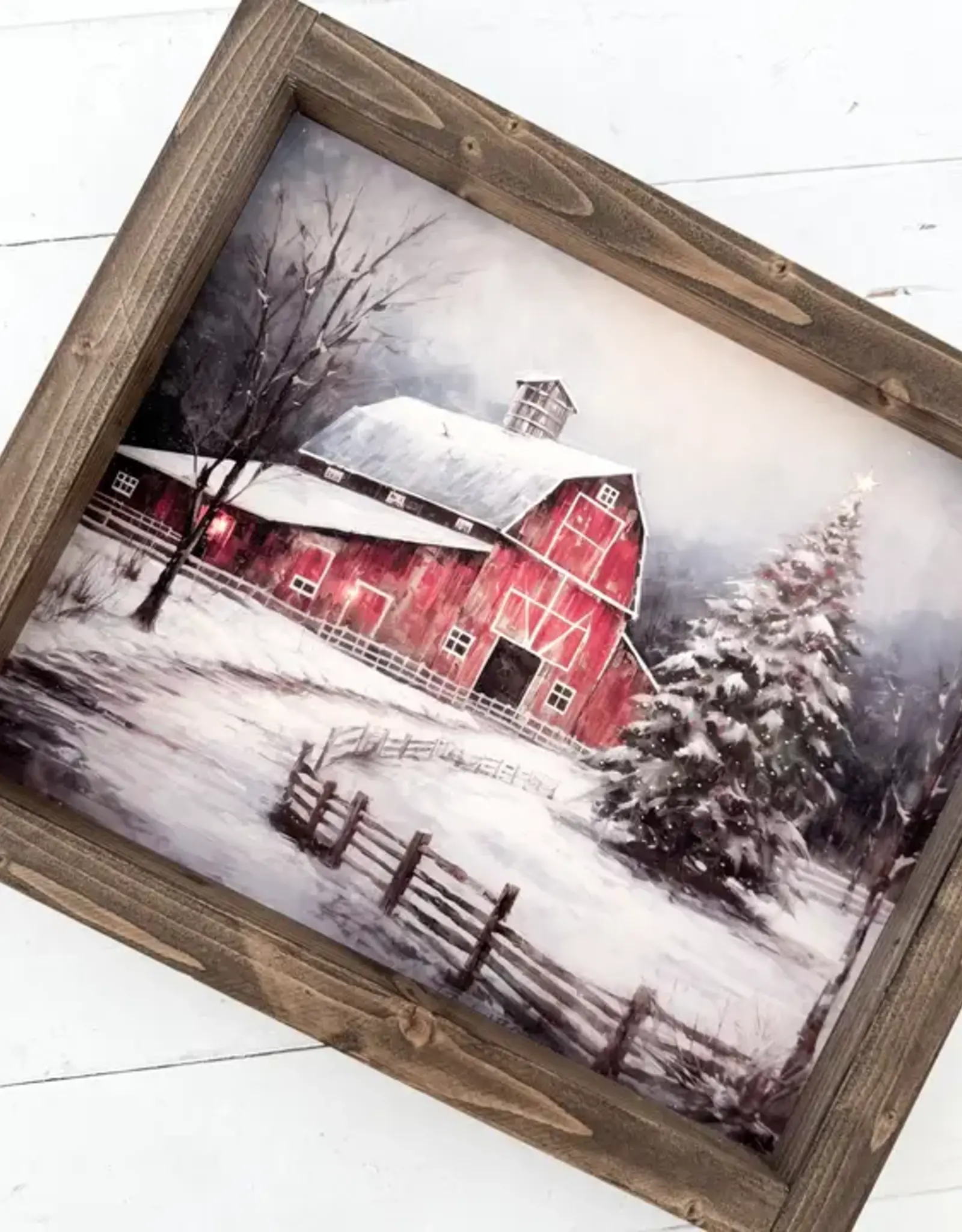 Ashwood Designs Red Barn Print, 9x11