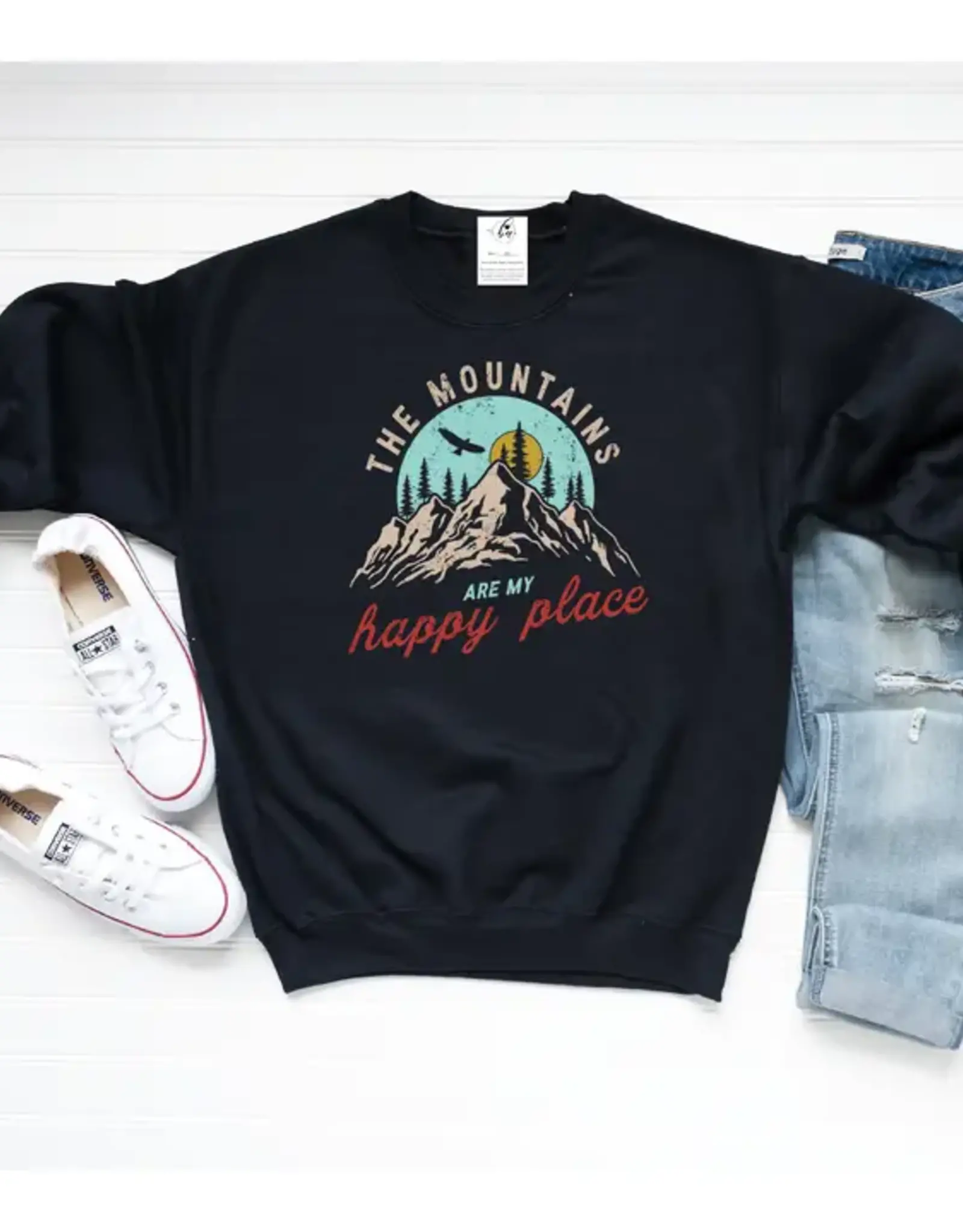 Blonde Ambition The Mountains Are My Happy Place Crewneck