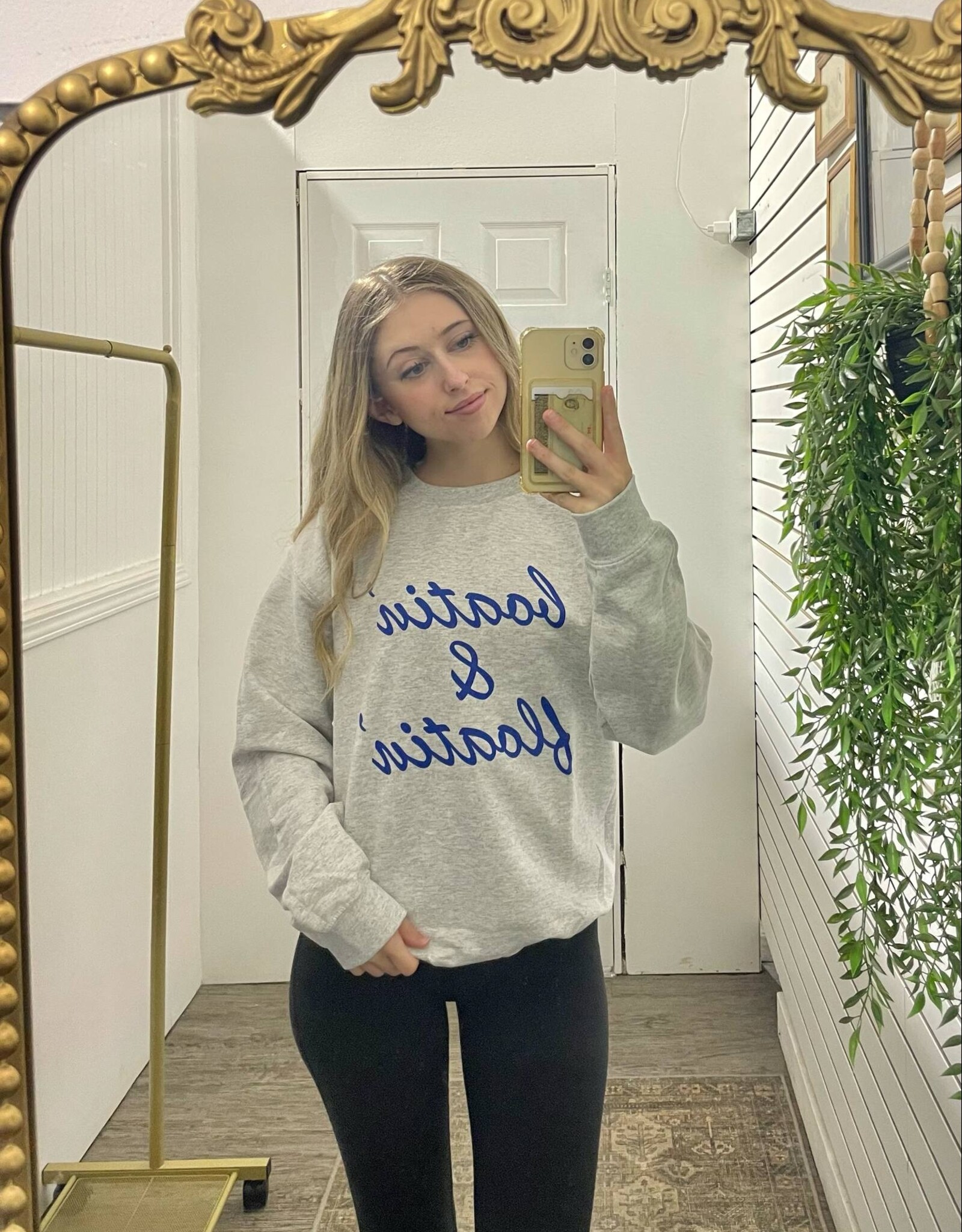 Blonde Ambition Boatin' & Floatin' Cozy Crewneck, Ash