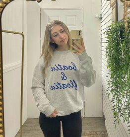 Blonde Ambition Boatin' & Floatin' Cozy Crewneck, Ash