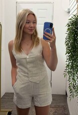 Linen Button Down Vest